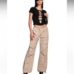 IAMGIA I.AM.GIA PARACHUTE HESTER PANTS TAN